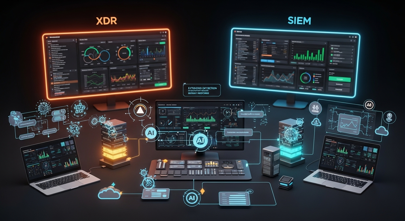 XDR vs SIEM in Hindi — extended detection and response comparison